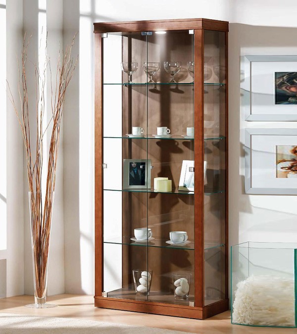 Витрина Disemobel 1001 cerezo-5 цвет вишня 