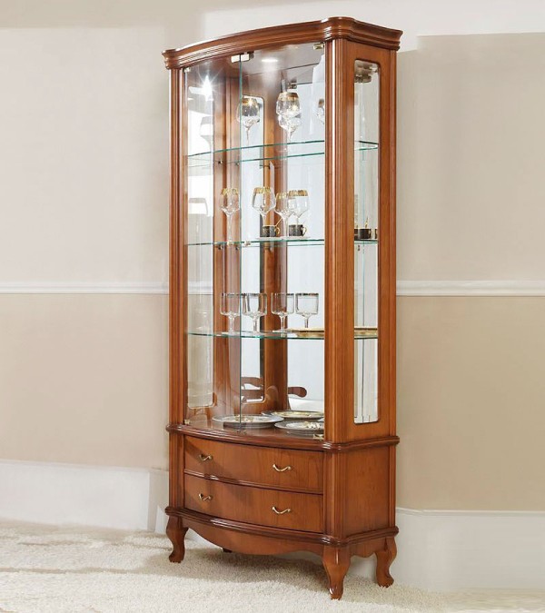 Витрина Disemobel 916 cerezo-5 цвет вишня 