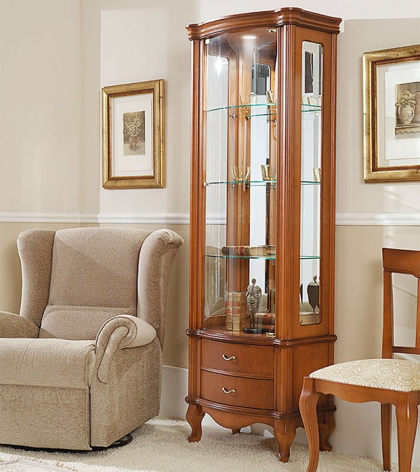 Витрина Disemobel 917 cerezo-5 цвет вишня 