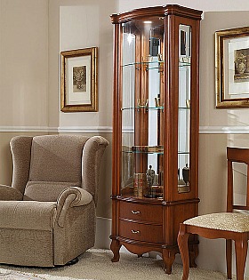 Витрина Disemobel 917 nogal-5 цвет орех