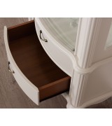 Витрина Disemobel 917 vainilla цвет белый Витрина Disemobel 917 vainilla цвет белый