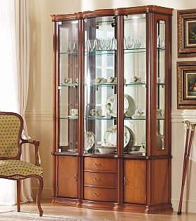 Витрина Disemobel 920 cerezo-5 цвет вишня 