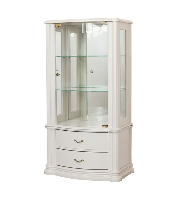 Витрина Disemobel 921 vainilla цвет белый Витрина Disemobel 921 vainilla цвет белый