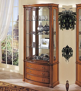 Витрина Disemobel 923 cerezo-5 цвет вишня 