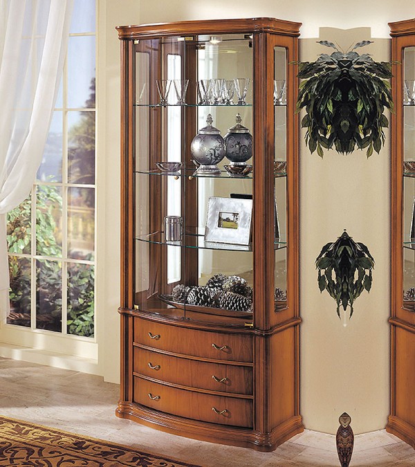 Витрина Disemobel 923 cerezo-5 цвет вишня 