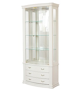 Витрина Disemobel 923 vainilla цвет белый