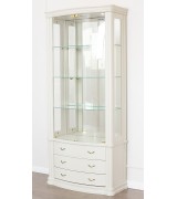 Витрина Disemobel 923 vainilla цвет белый