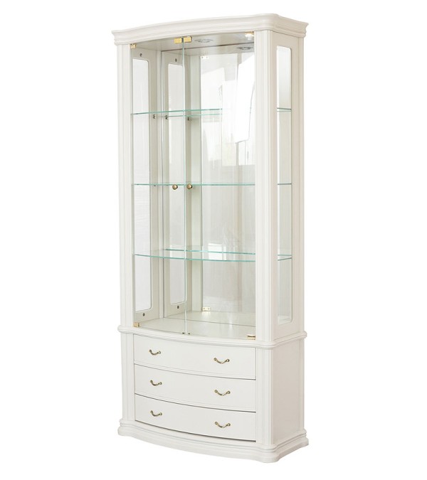 Витрина Disemobel 923 vainilla цвет белый