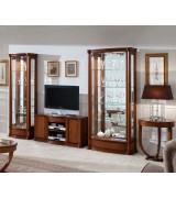 Витрина Disemobel 925 nogal-5 цвет орех 