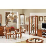 Угловая витрина Disemobel 926 cerezo-5 цвет вишня 