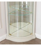 Угловая витрина Disemobel 926 vainilla цвет белый 