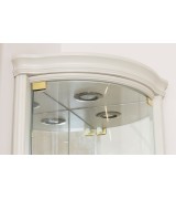 Угловая витрина Disemobel 926 vainilla цвет белый 