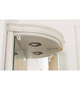 Угловая витрина Disemobel 926 vainilla цвет белый 