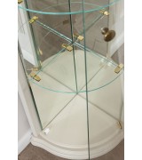 Угловая витрина Disemobel 926 vainilla цвет белый 