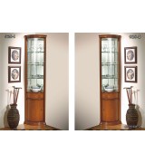 Угловая витрина Disemobel 928 cerezo-5 цвет вишня 