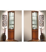 Угловая витрина Disemobel 928 nogal-5 цвет орех