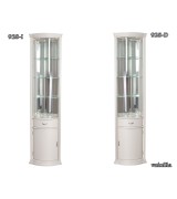 Угловая витрина Disemobel 928 vainilla цвет белый