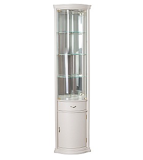 Угловая витрина Disemobel 928 vainilla цвет белый