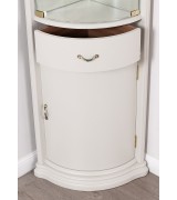 Угловая витрина Disemobel 928 vainilla цвет белый