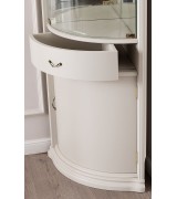 Угловая витрина Disemobel 934 vainilla цвет белый