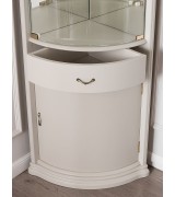 Угловая витрина Disemobel 934 vainilla цвет белый