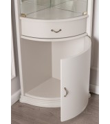 Угловая витрина Disemobel 934 vainilla цвет белый