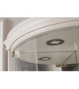 Угловая витрина Disemobel 934 vainilla цвет белый