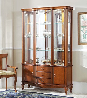 Витрина Disemobel 941 cerezo-5 цвет вишня 