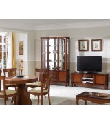 Витрина Disemobel 941 nogal-5 цвет орех 