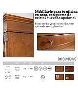 Книжный шкаф Panamar 825.000 + тумба Panamar 885.000 цвет орех, вишня