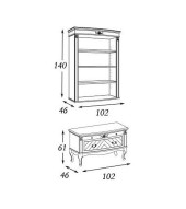 Книжный шкаф Panamar 825.000 + тумба Panamar 885.000 цвет орех, вишня Книжный шкаф Panamar 825.000 + тумба Panamar 885.000 цвет орех, вишня