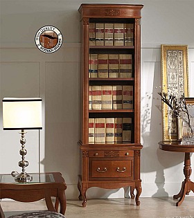 Книжный шкаф Panamar 827.000 + тумба Panamar 887.000 цвет орех, вишня