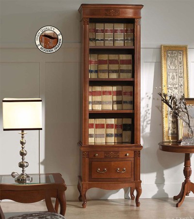 Книжный шкаф Panamar 827.000 + тумба Panamar 887.000 цвет орех, вишня