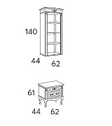 Книжный шкаф Panamar 827.000 + тумба Panamar 887.000 цвет орех, вишня