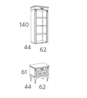 Книжный шкаф Panamar 827.000 + тумба Panamar 887.000 цвет орех, вишня