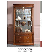 Витрина Panamar 805.001 + тумба Panamar 835.000 цвет орех, вишня