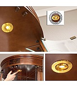 Витрина Panamar 807.001 + тумба Panamar 837.000 цвет орех, вишня