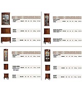 Книжный шкаф Panamar 827.000 + тумба Panamar 887.000 цвет орех, вишня