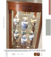 Угловая витрина Panamar 878.001 цвет орех, вишня Угловая витрина Panamar 878.001 цвет орех, вишня