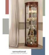 Угловая витрина Panamar 878.001 цвет орех, вишня Угловая витрина Panamar 878.001 цвет орех, вишня