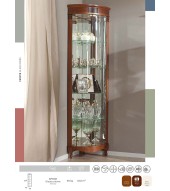 Угловая витрина Panamar 879.001 цвет орех, вишня