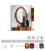 Зеркало Panamar 303.000 цвет вишня cerezo