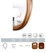 Зеркало Panamar 308.110 цвет вишня cerezo