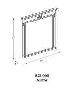 Зеркало Panamar 822.000 цвет орех nogal