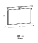 Зеркало Panamar 823.150 цвет орех nogal