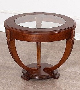 Журнальный стол Disemobel 66/C Cristal cerezo-5 цвет вишня стеклянная столешница 