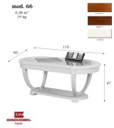 Журнальный стол Disemobel 66 Cristal cerezo-5 цвет вишня стеклянная столешница Журнальный стол Disemobel 66 Cristal cerezo-5 цвет вишня стеклянная столешница