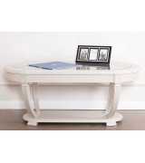 Журнальный стол Disemobel 66 Cristal vainilla цвет белый стеклянная столешница 