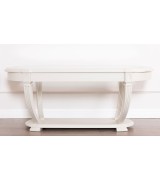 Журнальный стол Disemobel 66 Cristal vainilla цвет белый стеклянная столешница 