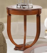 Журнальный стол Disemobel 67 Cristal cerezo-5 цвет вишня стеклянная столешница 